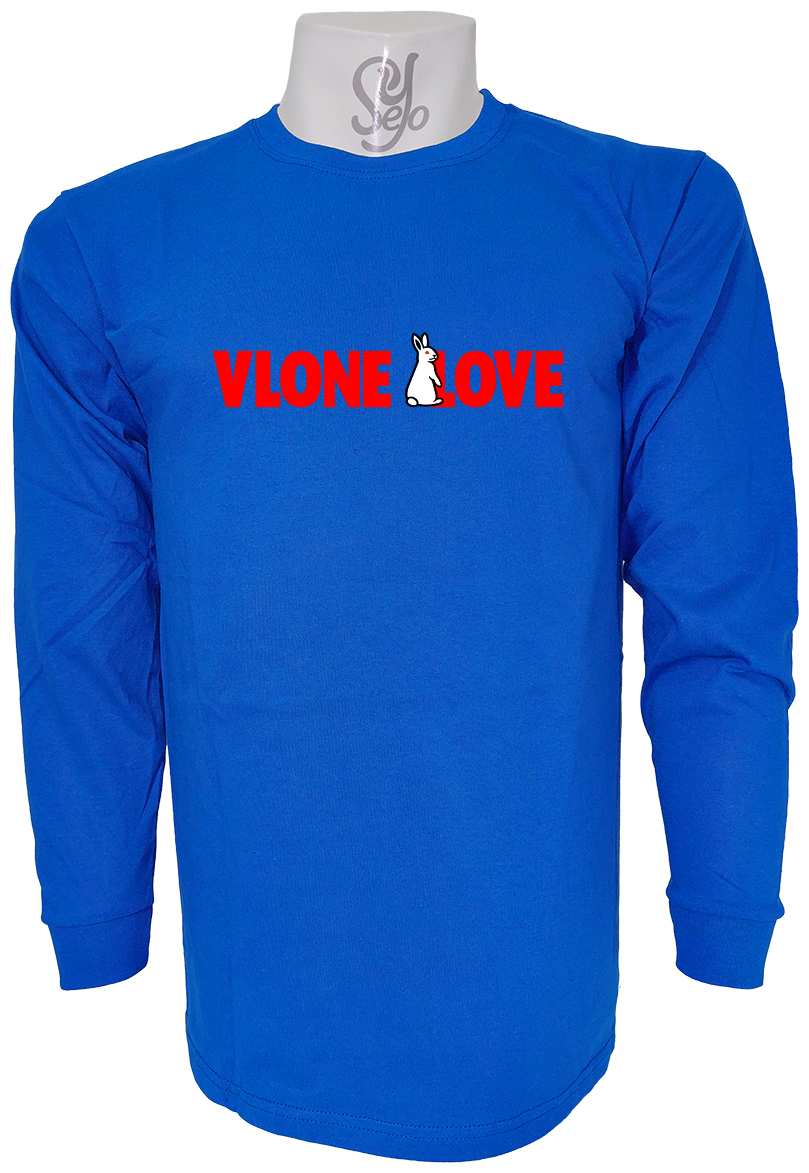 Polera De Hombre Manga Larga VLONE LOVE Conejos 4 Polera De Hombre Manga Larga VLONE LOVE Conejos
