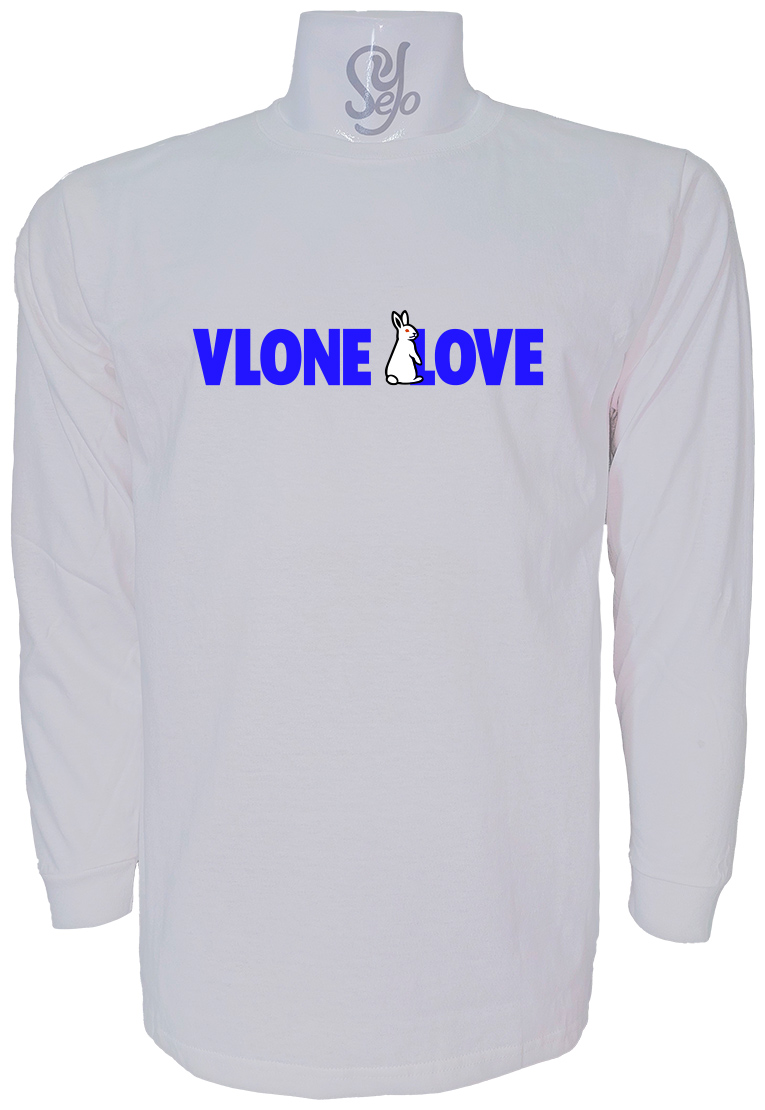 Polera De Hombre Manga Larga VLONE LOVE Conejos 3 Polera De Hombre Manga Larga VLONE LOVE Conejos