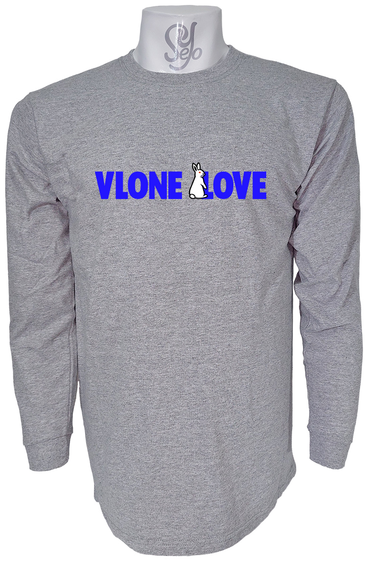 Polera De Hombre Manga Larga VLONE LOVE Conejos 2 Polera De Hombre Manga Larga VLONE LOVE Conejos