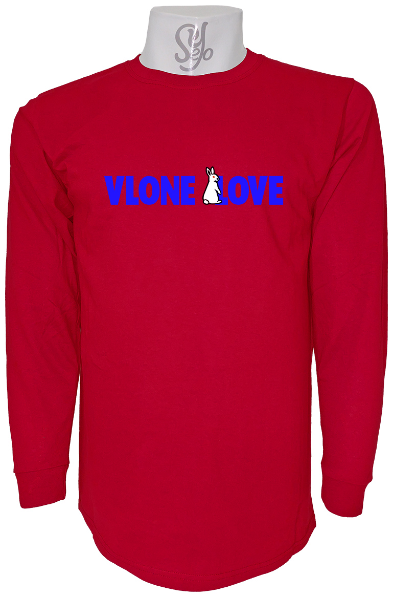 Polera De Hombre Manga Larga VLONE LOVE Conejos 5 Polera De Hombre Manga Larga VLONE LOVE Conejos