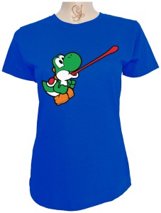 Polera De Mujer Yoshi juego Mario Bros