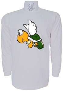 Polera De Hombre Manga Larga Koopa Troopa Alado, Mario Bros