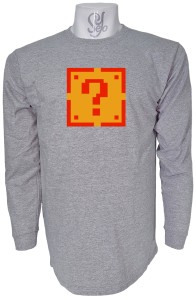 Polera De Hombre Manga Larga Caja Sorpresa, Mario Bros