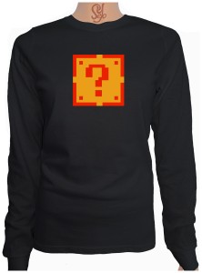Polera De Mujer Manga Larga Caja Sorpresa, Mario Bros