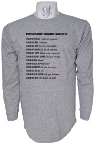 Polera De Hombre Manga Larga Diccionario Chileno Basico, TOMOS I y II