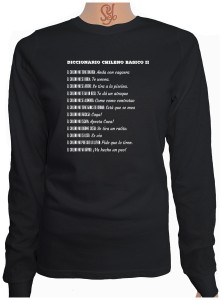 Polera De Mujer Manga Larga Diccionario Chileno Basico, TOMOS I y II