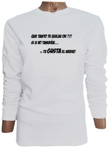 Polera De Mujer Manga Larga Con Frase: ¡¿QUE TANTO TE QUEJAI OH?!