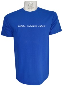 Polera de Hombre Con Frase:Callate Ordinario Culiao!