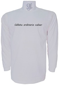 Polera De Hombre Manga Larga Con Frase:Callate Ordinario Culiao!