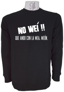 Poleron Polo NO WEI!! Que ando con la wea, weon.