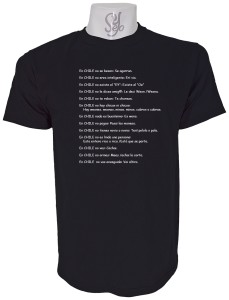 Polera de Hombre Lenguaje Chileno