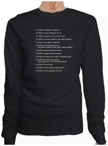 Polera De Mujer Manga Larga Lenguaje Chileno