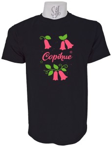 Polera de Hombre Copihue flor nacional de Chile