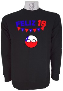 Poleron Polo CountryBall Chile FELIZ 18