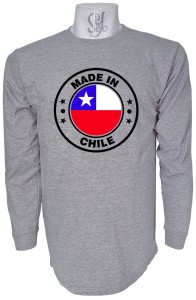 Polera De Hombre Manga Larga SELLO Made In Chile 100% QUALITY