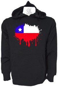 Poleron Con Capucha Bandera de Chile, 18 septiempre