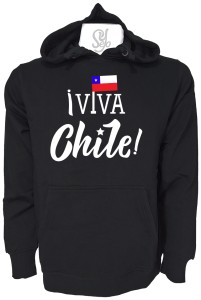 Poleron Con Capucha Viva Chile celebración 18 septiembre