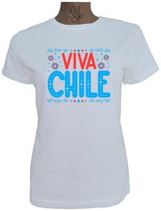 Polera De Mujer Viva Chile celebracion 18 septiembre