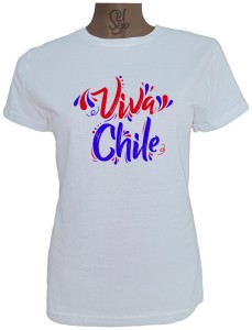 Polera De Mujer Viva Chile celebración dieciochera