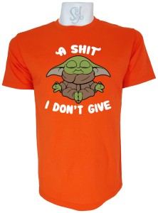 Polera de Hombre A Shit I Dont Give. Yoda Star Wars
