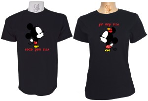 Polera Para Parejas Mickey y Minnie Enamorados Dia Del Amor
