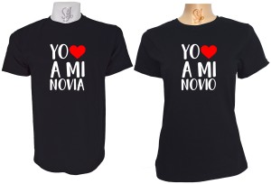 Polera Para Parejas YO AMO A mi pololo polola enamorados