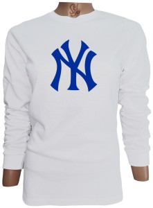 Polera De Mujer Manga Larga New York Yankees beisbol estadounidense