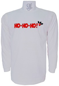 Polera De Hombre Manga Larga HO HO HO Feliz Navidad