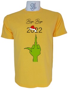 Polera de Hombre Grinch bye bye 2022