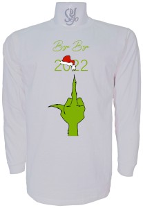 Polera De Hombre Manga Larga Grinch bye bye 2022