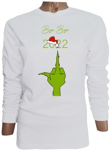 Polera De Mujer Manga Larga Grinch bye bye 2022