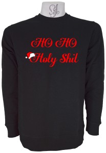 Poleron Polo Ho Ho Holy Shit navideño
