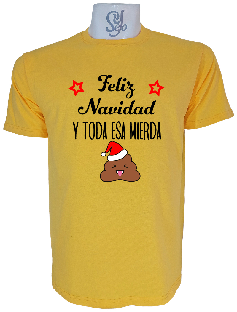 Polera de Hombre Merry Christmas an all that shit, Feliz Navidad y toda esa mierda 7 Polera de Hombre Merry Christmas an all that shit, Feliz Navidad y toda esa mierda