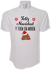 Polera de Hombre Merry Christmas an all that shit, Feliz Navidad y toda esa mierda