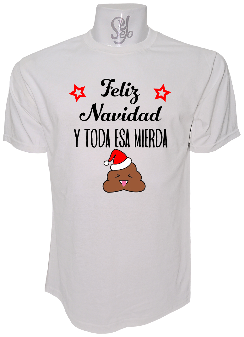 Polera de Hombre Merry Christmas an all that shit, Feliz Navidad y toda esa mierda 1 Polera de Hombre Merry Christmas an all that shit, Feliz Navidad y toda esa mierda