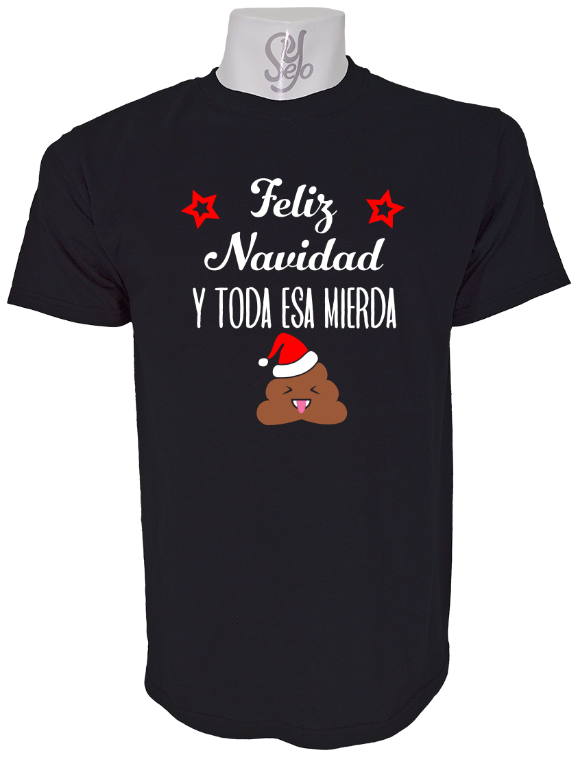 Polera de Hombre Merry Christmas an all that shit, Feliz Navidad y toda esa mierda 4 Polera de Hombre Merry Christmas an all that shit, Feliz Navidad y toda esa mierda