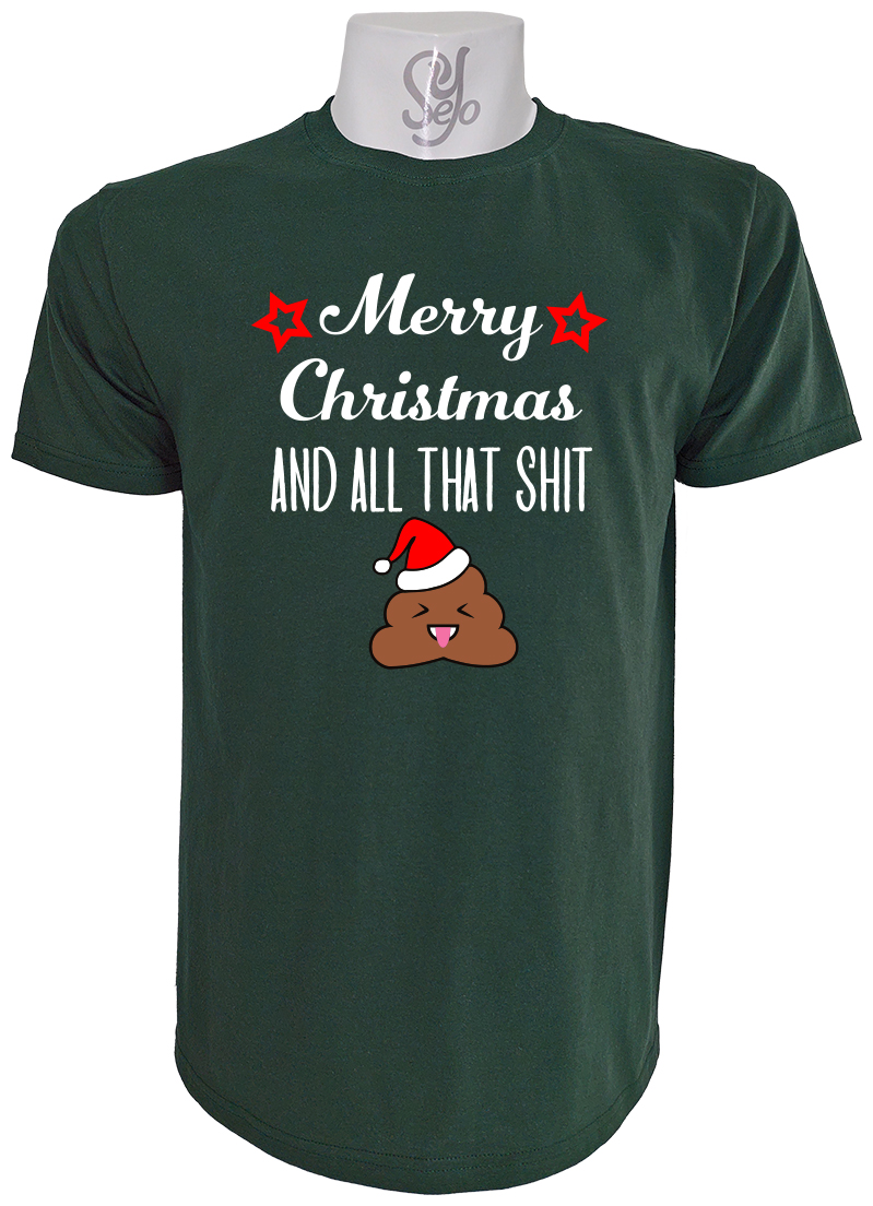 Polera de Hombre Merry Christmas an all that shit, Feliz Navidad y toda esa mierda 16 Polera de Hombre Merry Christmas an all that shit, Feliz Navidad y toda esa mierda