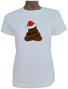 Polera De Mujer EMOJI CAQUITA Feliz Navidad and all that shit