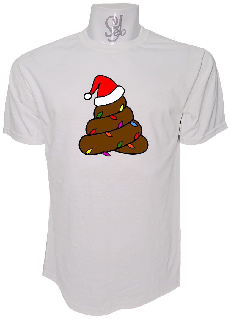 Polera de Hombre Emoji CAQUITA navideña con luces 1 Polera de Hombre Emoji CAQUITA navideña con luces