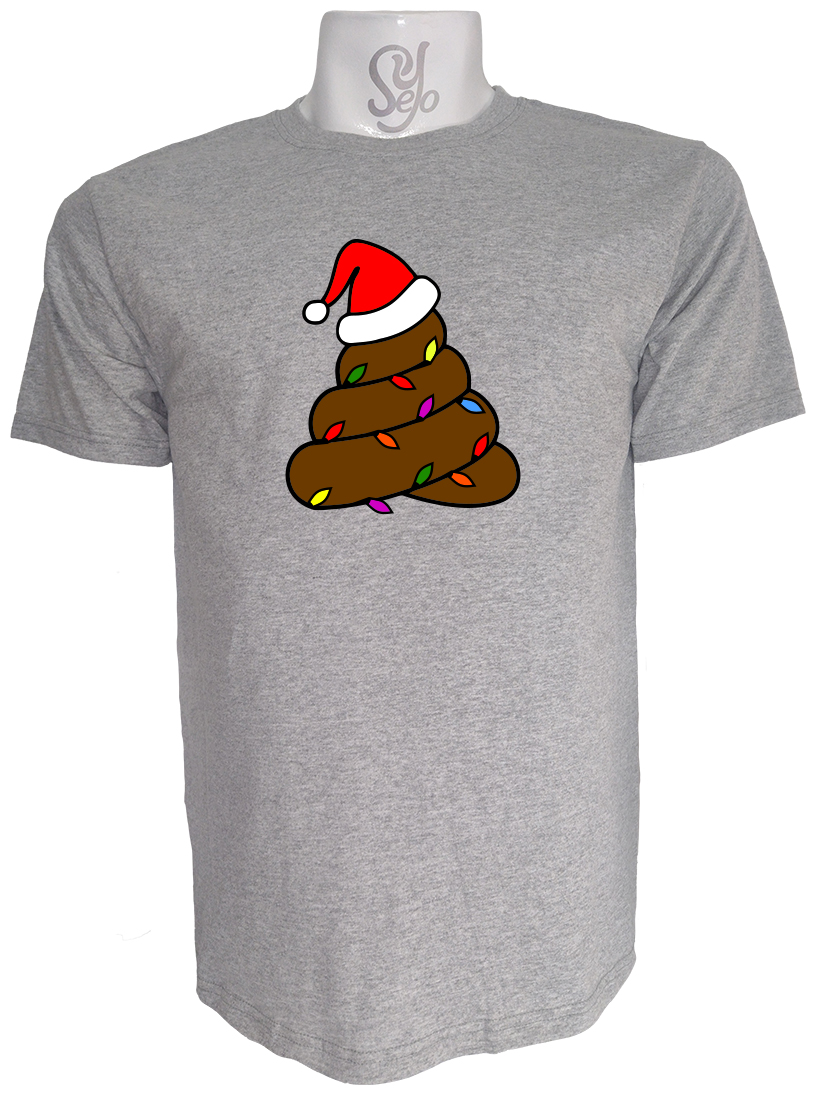 Polera de Hombre Emoji CAQUITA navideña con luces 3 Polera de Hombre Emoji CAQUITA navideña con luces