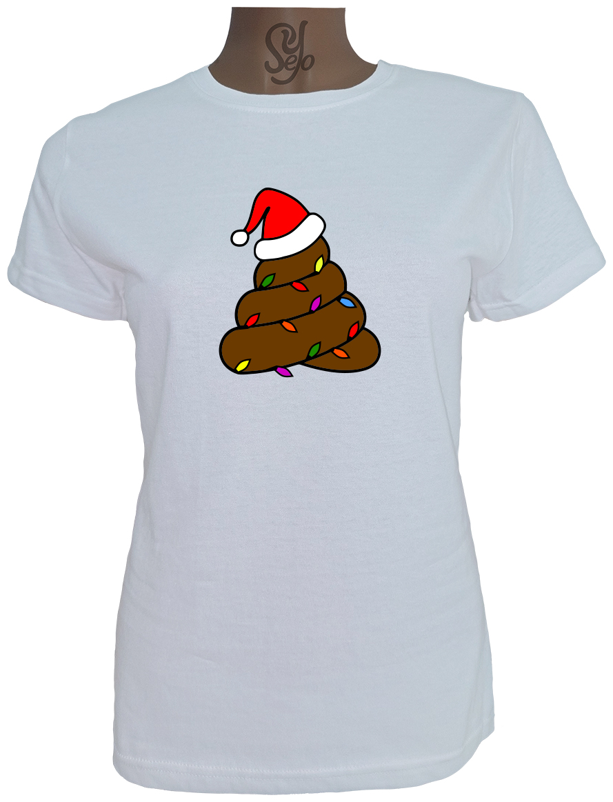 Polera De Mujer Emoji CAQUITA navideña con luces 3 Polera De Mujer Emoji CAQUITA navideña con luces