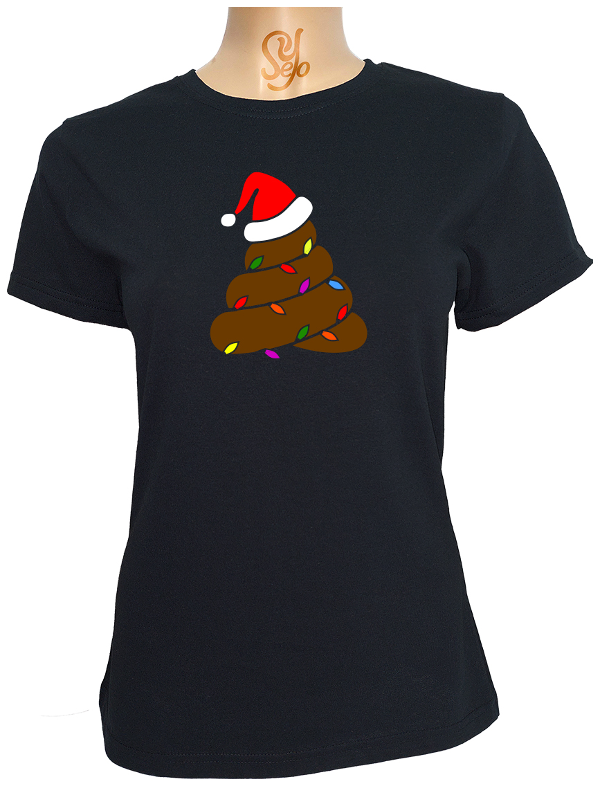 Polera De Mujer Emoji CAQUITA navideña con luces 5 Polera De Mujer Emoji CAQUITA navideña con luces