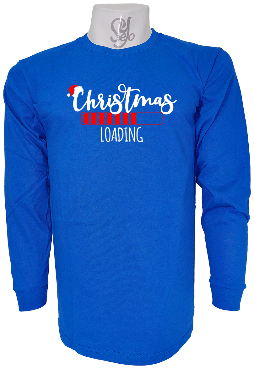 Polera De Hombre Manga Larga Navidad Cargando falta muy poco 9 Polera De Hombre Manga Larga Navidad Cargando falta muy poco