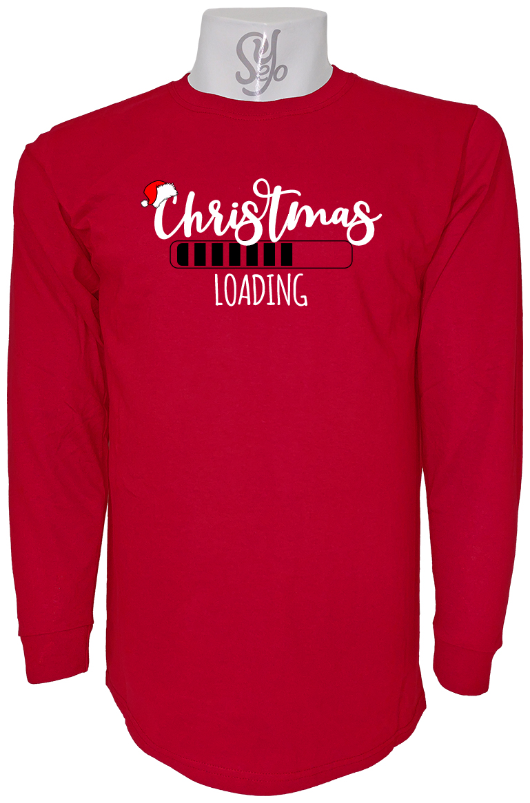 Polera De Hombre Manga Larga Navidad Cargando falta muy poco 10 Polera De Hombre Manga Larga Navidad Cargando falta muy poco