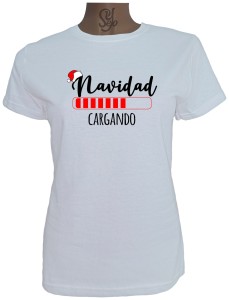 Polera De Mujer Navidad Cargando falta muy poco