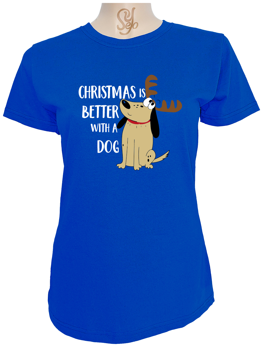Polera De Mujer christmas is better with a dog 4 Polera De Mujer christmas is better with a dog