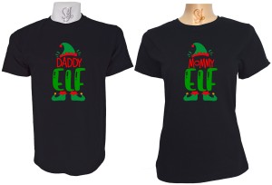 Polera Para Parejas Mommy And Daddy Elf