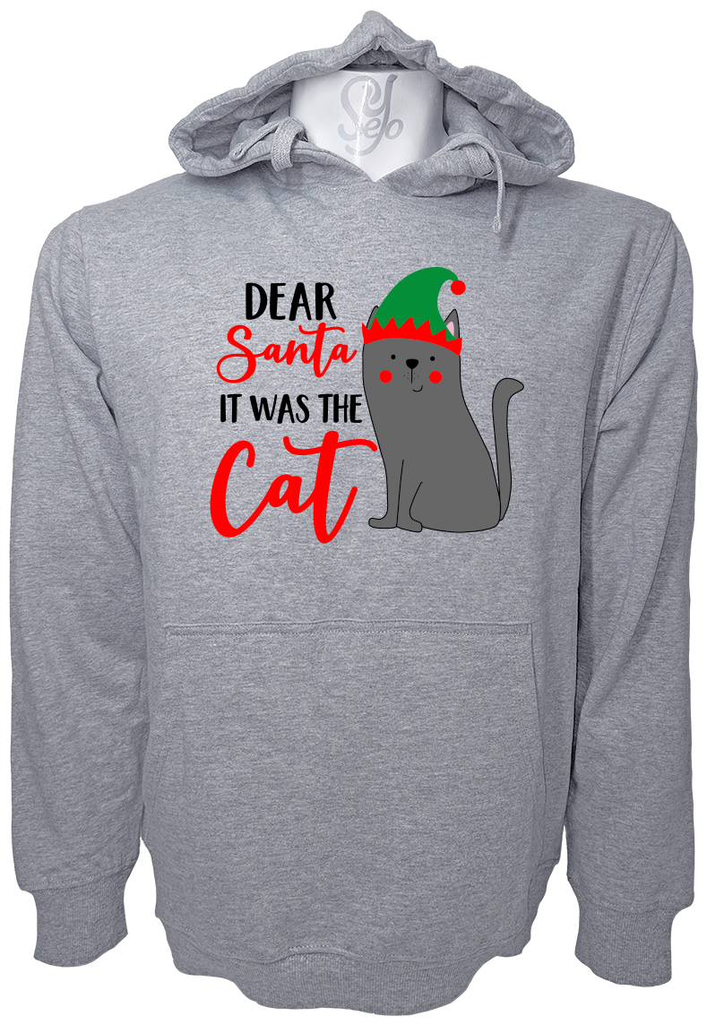 Poleron Con Capucha Dear santa it was the cat 1 Poleron Con Capucha Dear santa it was the cat
