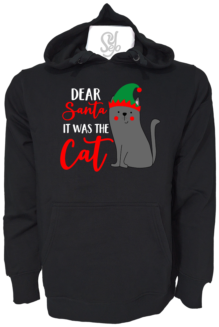 Poleron Con Capucha Dear santa it was the cat 2 Poleron Con Capucha Dear santa it was the cat
