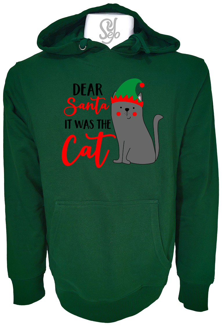 Poleron Con Capucha Dear santa it was the cat 4 Poleron Con Capucha Dear santa it was the cat